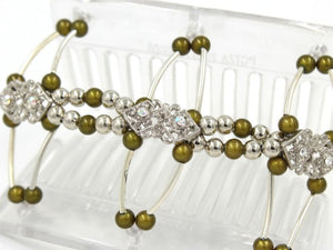 African Butterfly Thick Hair Comb - Flowers Clear 80