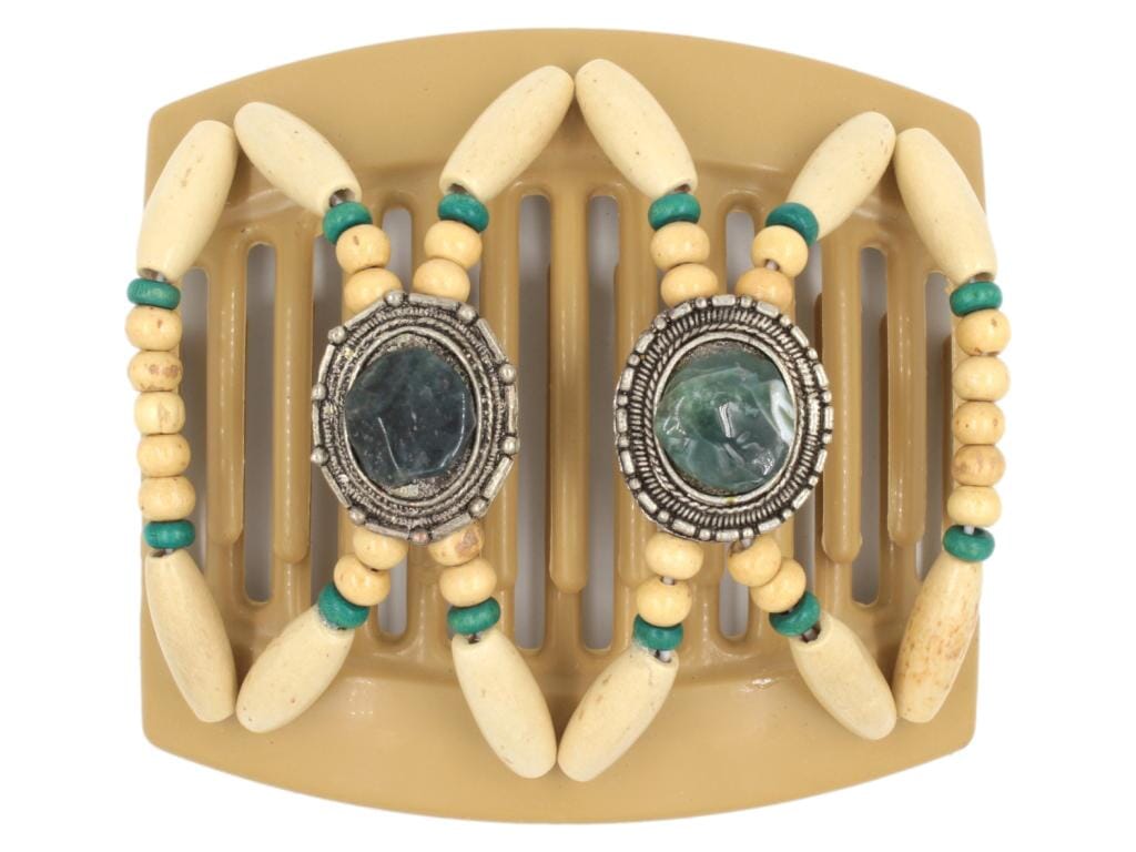 African Butterfly Thick Hair Comb - Gemstone Blonde 39