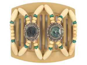 African Butterfly Thick Hair Comb - Gemstone Blonde 39