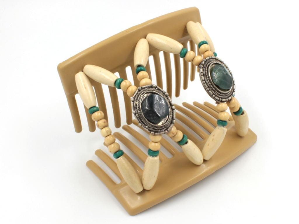 African Butterfly Thick Hair Comb - Gemstone Blonde 39