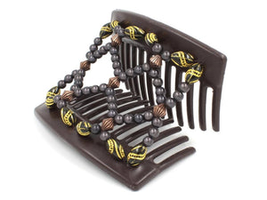 African Butterfly Thick Hair Comb - Ndalena Brown 164