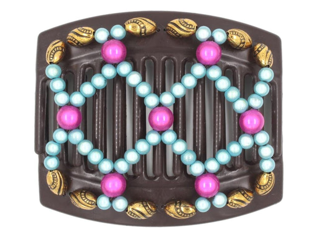African Butterfly Thick Hair Comb - Ndalena Brown 174