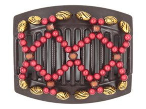African Butterfly Thick Hair Comb - Ndalena Brown 181