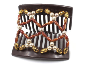 African Butterfly Thick Hair Comb - Ndalena Brown 182