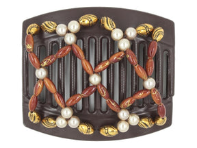 African Butterfly Thick Hair Comb - Ndalena Brown 182