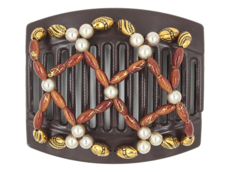 African Butterfly Thick Hair Comb - Ndalena Brown 182