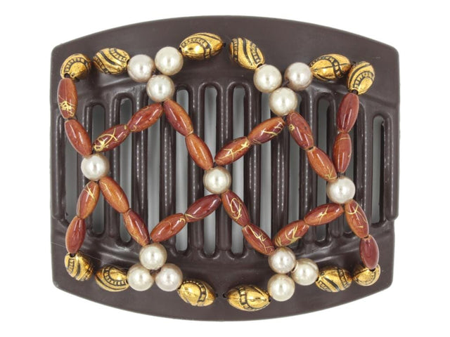 African Butterfly Thick Hair Comb - Ndalena Brown 182