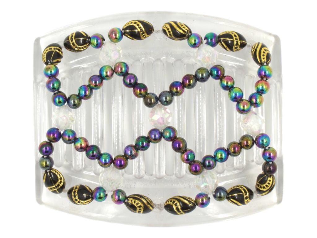 African Butterfly Thick Hair Comb - Ndalena Clear 107