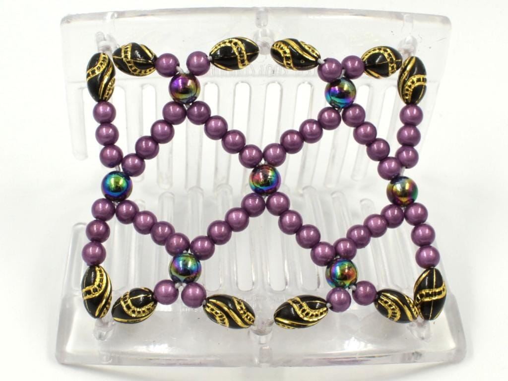 African Butterfly Thick Hair Comb - Ndalena Clear 113