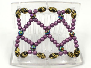 African Butterfly Thick Hair Comb - Ndalena Clear 113