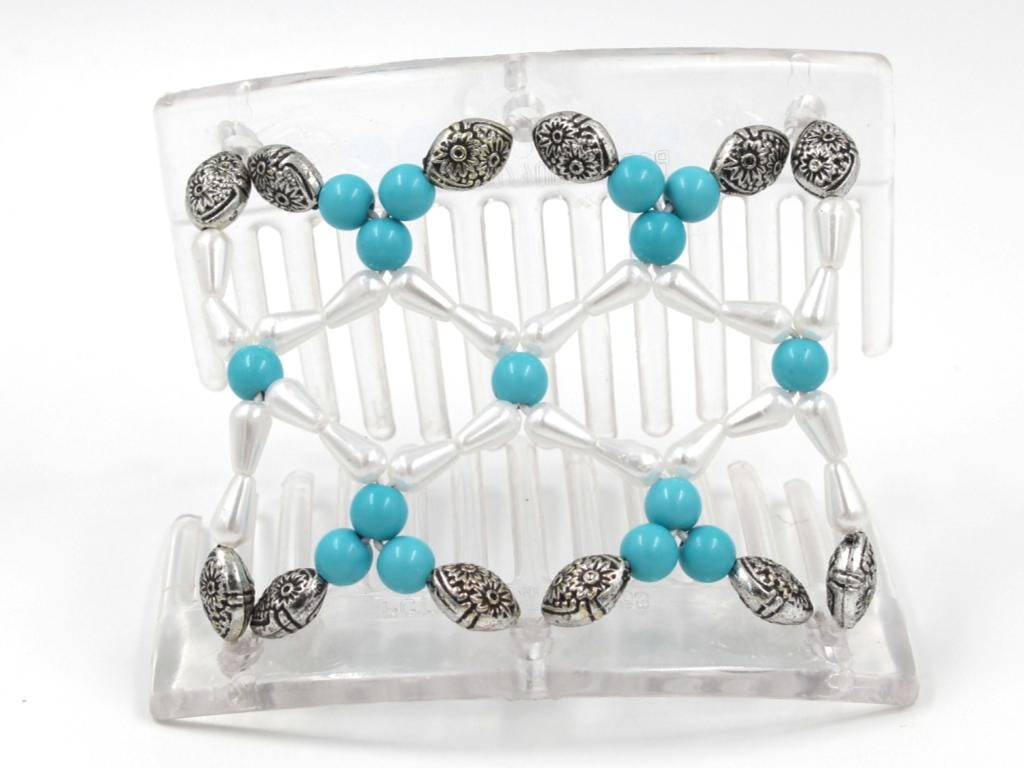 African Butterfly Thick Hair Comb - Ndalena Clear 119