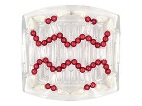 African Butterfly Thick Hair Comb - Ndalena Clear 120