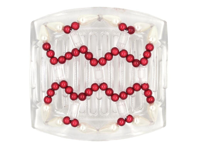 African Butterfly Thick Hair Comb - Ndalena Clear 120