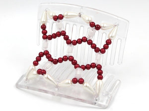 African Butterfly Thick Hair Comb - Ndalena Clear 120