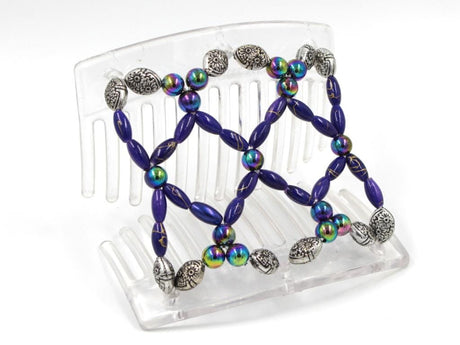 African Butterfly Thick Hair Comb - Ndalena Clear 121