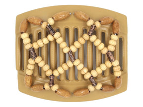 African Butterfly Thick Hair Comb - Ndebele Blonde 101