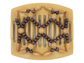 African Butterfly Thick Hair Comb - Ndebele Blonde 88