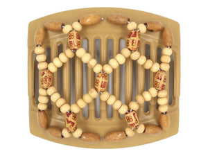 African Butterfly Thick Hair Comb - Ndebele Blonde 99