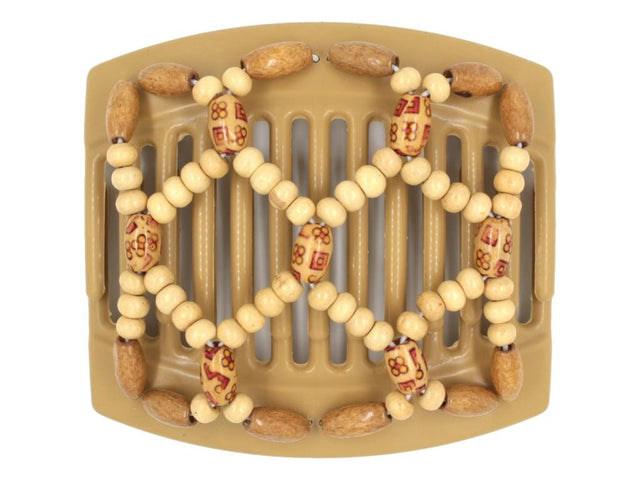 African Butterfly Thick Hair Comb - Ndebele Blonde 99