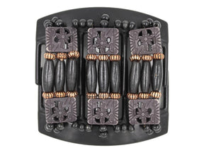 African Butterfly Thick Hair Comb - Tripla Black 48