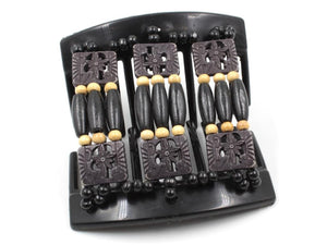 African Butterfly Thick Hair Comb - Tripla Black 52