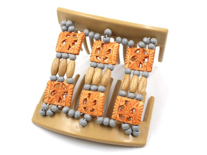 African Butterfly Thick Hair Comb - Tripla Blonde 56