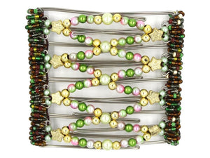 African Butterfly Wire Hair Clip - 9 Tong 842