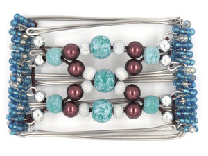 African Butterfly - 5 Tong Wire Hair Clip 116