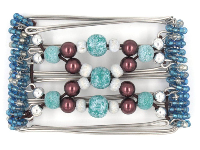 African Butterfly - 5 Tong Wire Hair Clip 116