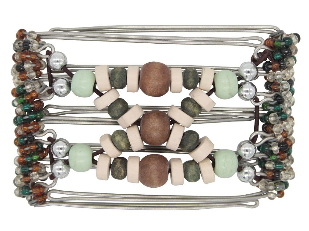 African Butterfly - 5 Tong Wire Hair Clip 151