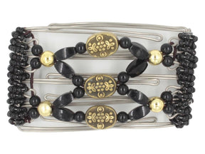 African Butterfly - 5 Tong Wire Hair Clip 172