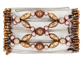 African Butterfly - 5 Tong Wire Hair Clip 201