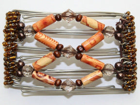 African Butterfly - 5 Tong Wire Hair Clip 54