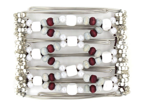 African Butterfly - 7 Tong Wire Hair Clip 194