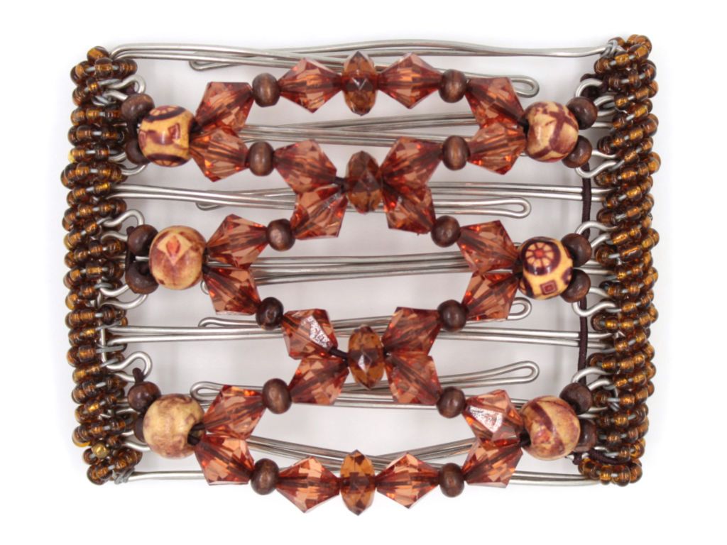 African Butterfly - 7 Tong Wire Hair Clip 195