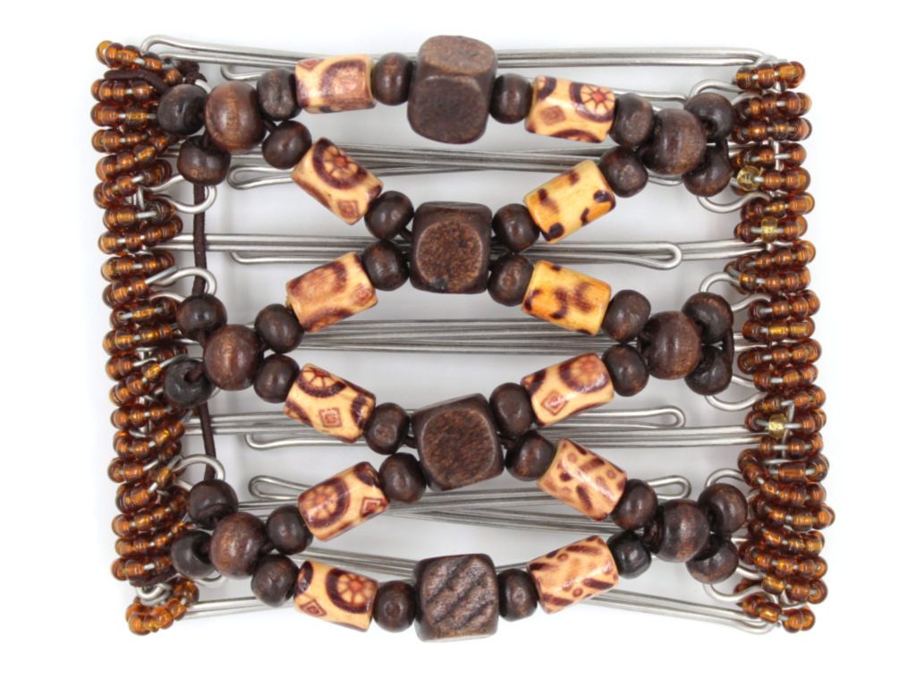 African Butterfly - 7 Tong Wire Hair Clip 204