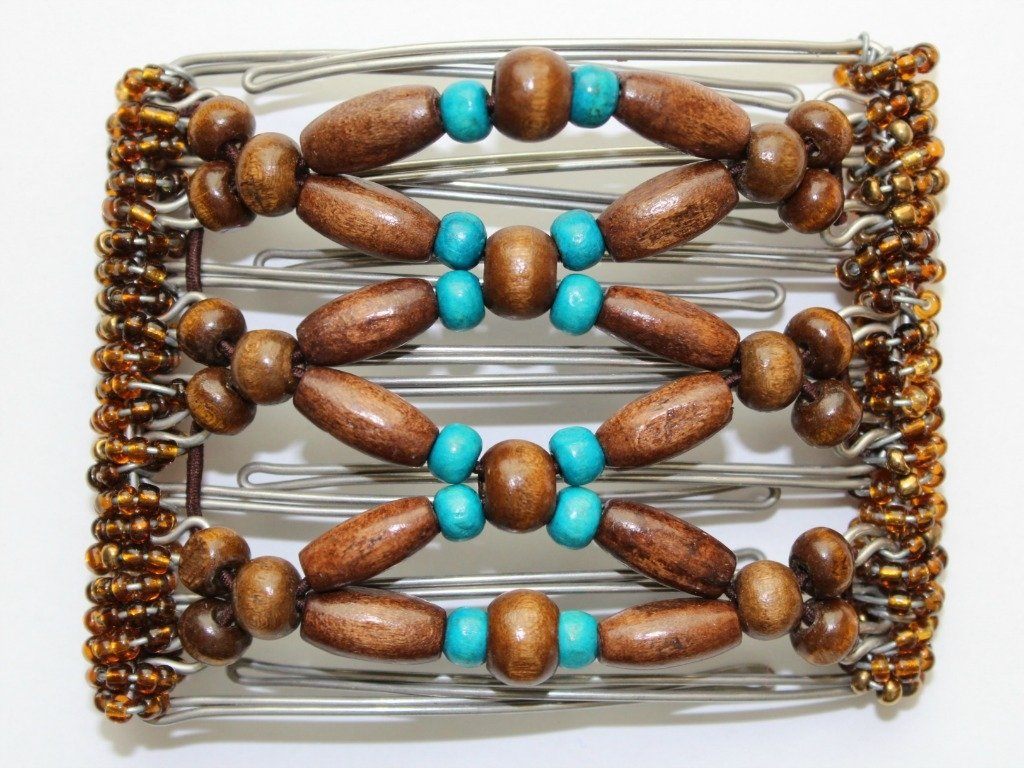 African Butterfly - 7 Tong Wire Hair Clip 56