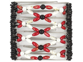 African Butterfly - 9 Tong Wire Hair Clip 523