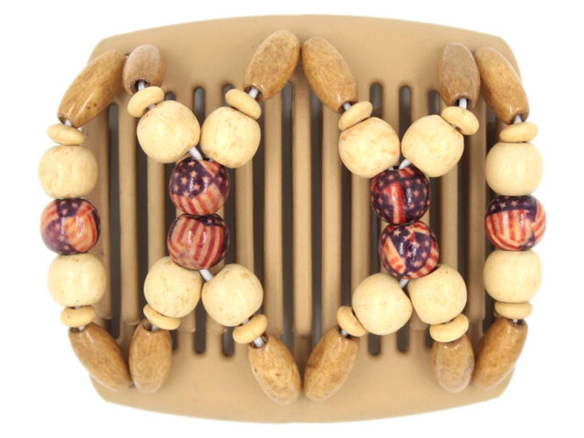 African Butterfly Chameleon Hair Comb - Beada Blonde 15