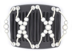 African Butterfly Chameleon Hair Comb - Beada Tube Black 07