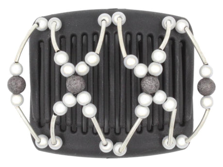 African Butterfly Chameleon Hair Comb - Beada Tube Black 17