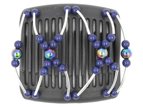 African Butterfly Chameleon Hair Comb - Beada Tube Black 22