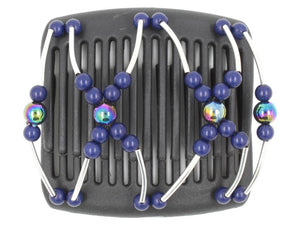 African Butterfly Chameleon Hair Comb - Beada Tube Black 22