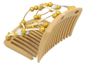 African Butterfly Chameleon Hair Comb - Beada Tube Blonde 13