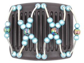 African Butterfly Chameleon Hair Comb - Beada Tube Brown 22