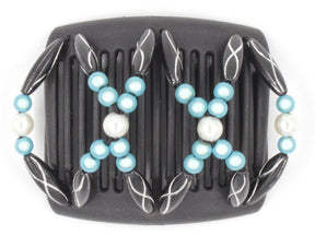 African Butterfly Chameleon Hair Comb - Dalena Black 23