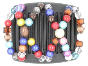 African Butterfly Chameleon Hair Comb - Dalena Black 32