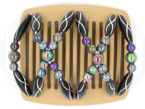 African Butterfly Chameleon Hair Comb - Dalena Blonde 12