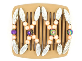 African Butterfly Chameleon Hair Comb - Dalena Blonde 13