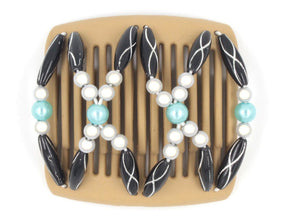 African Butterfly Chameleon Hair Comb - Dalena Blonde 16